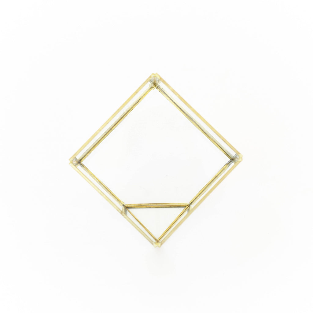 Heptahedron Geometric Glass Terrarium