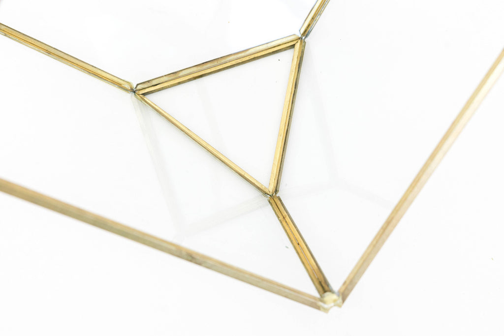 Heptahedron Geometric Glass Terrarium