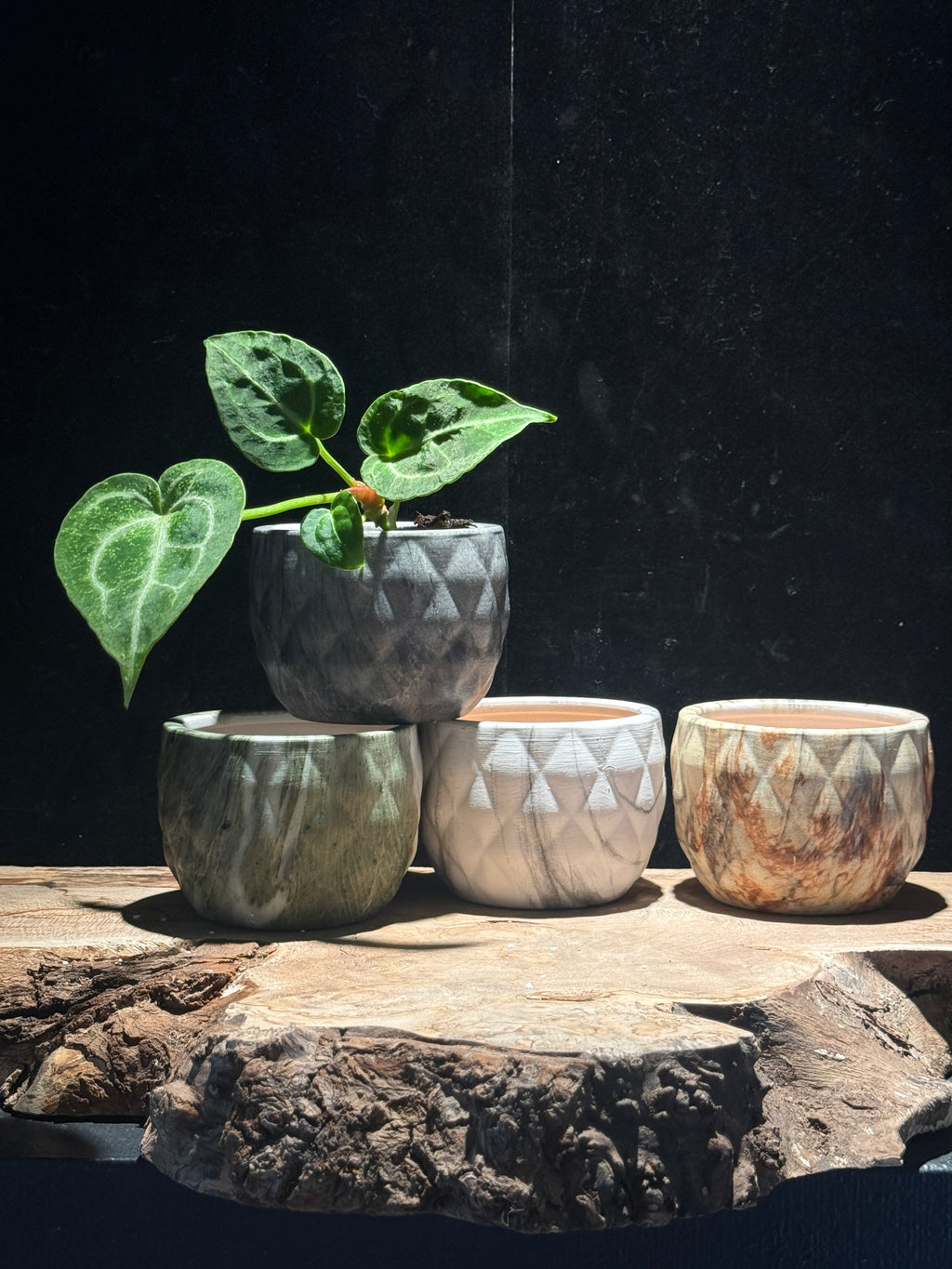 Shibori Ceramic Mini Planter