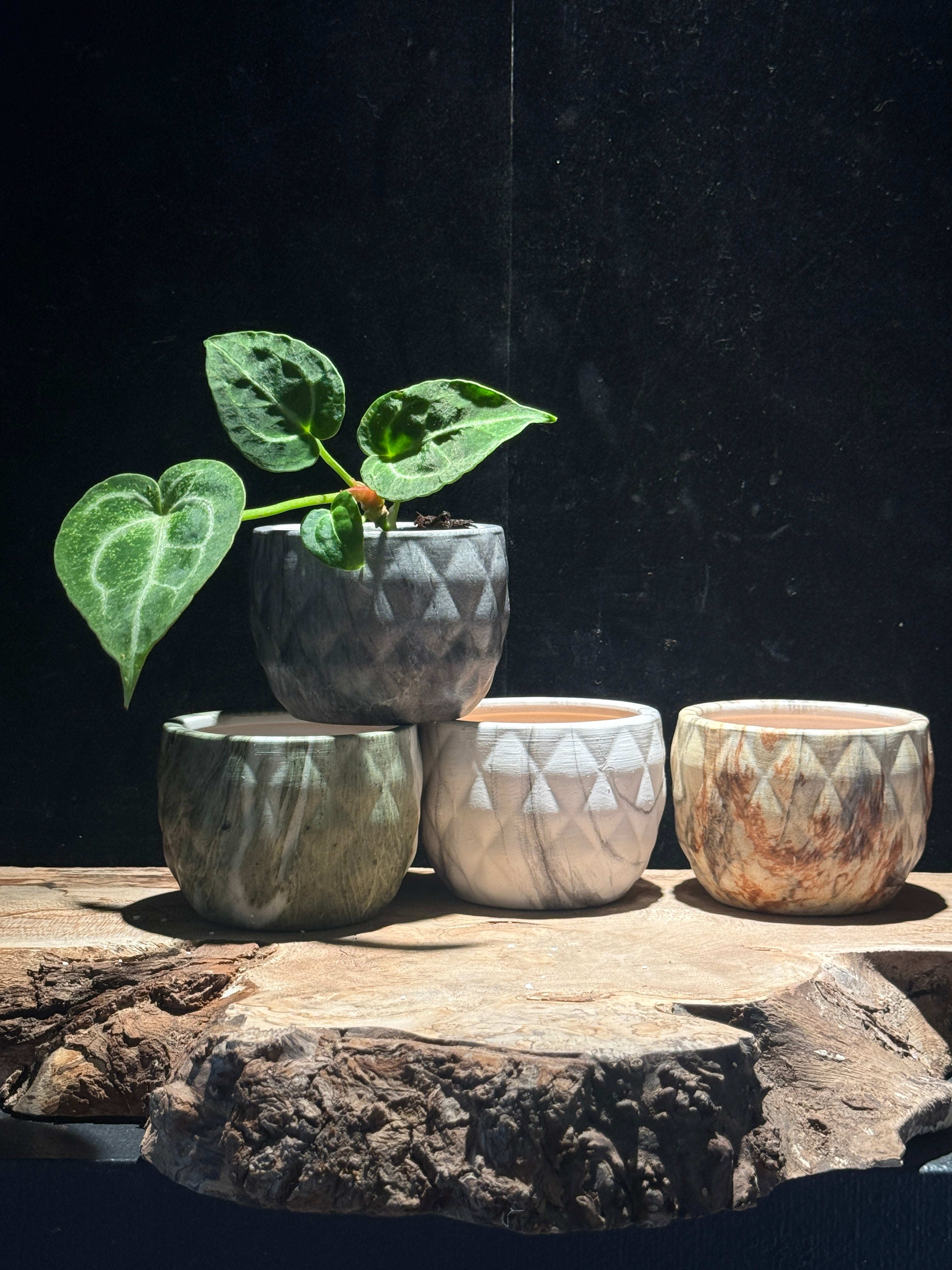 Shibori Ceramic Mini Planter