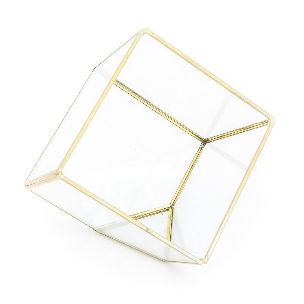Heptahedron Geometric Glass Terrarium