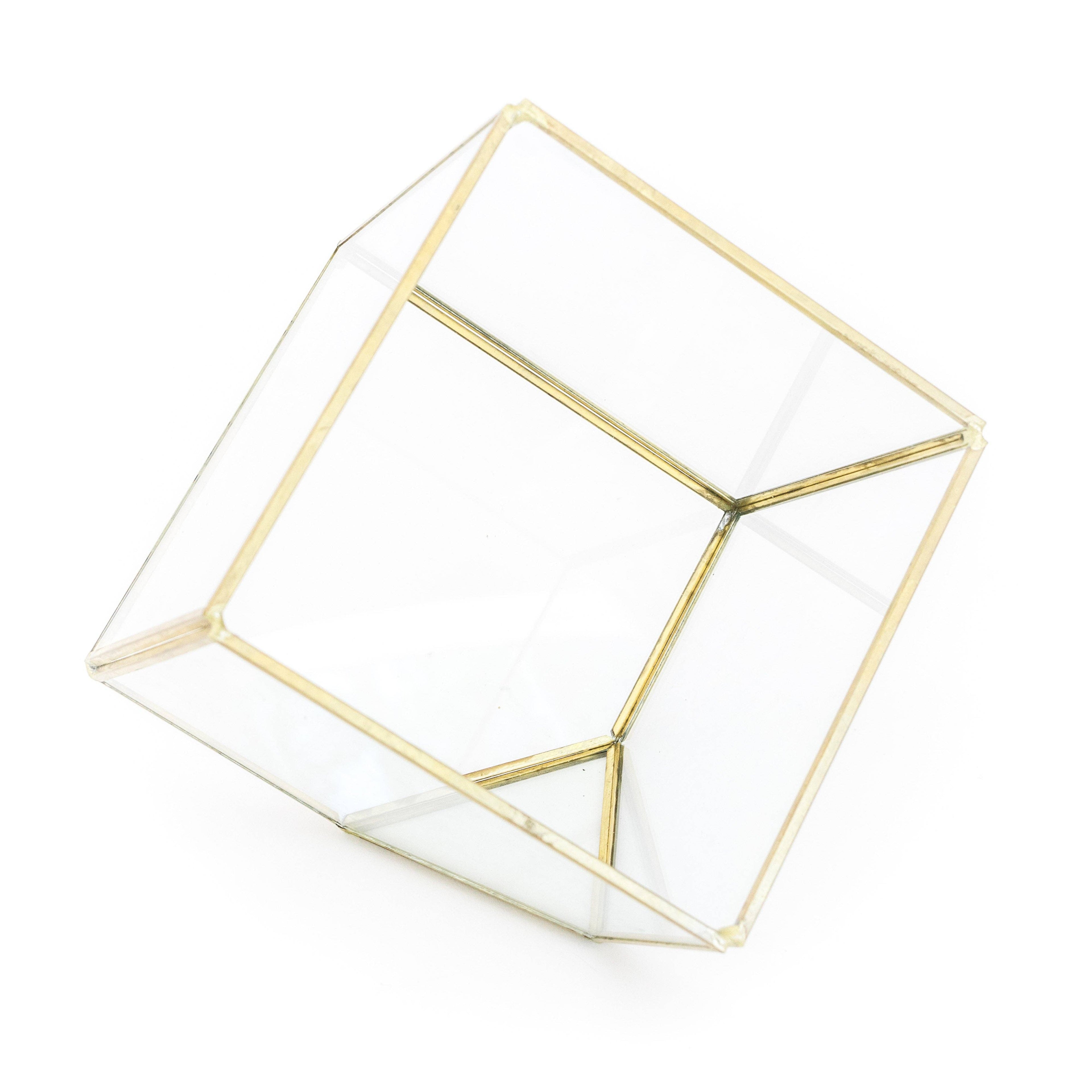 Heptahedron Geometric Glass Terrarium